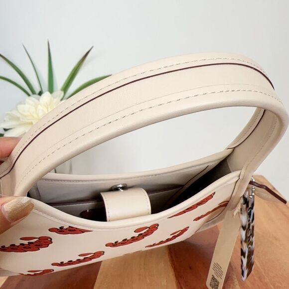 NWT Coach Ergo Bag In Coachtopia Leather With Sleepy Caterpillar Print - Picture 7 of 10